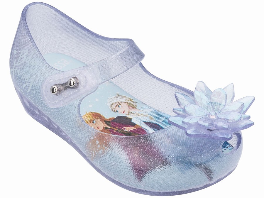 Bailarinas Mini Melissa Disney Frozen Ultra Ice Flower Bebe - Azules Claro - Argentina RPB-508964
